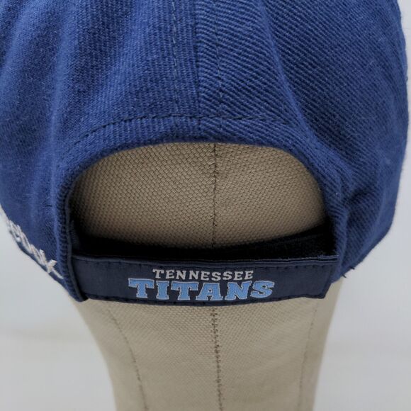 Reebok NFL Men's Strapback Tennessee Titans Hat Blue OSFA Embroidered Logo - Picture 10 of 14